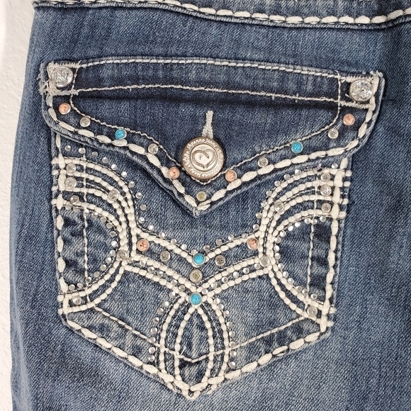 SKYANNE BEADED POCKET JEANS - Picture 8 of 11